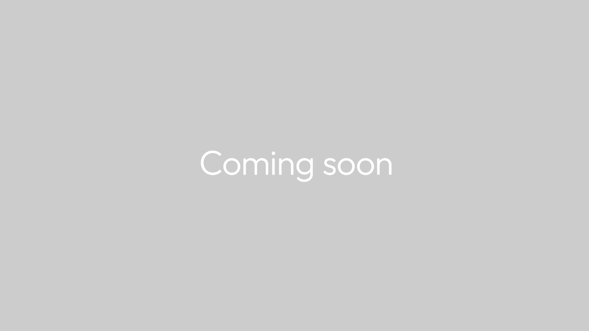 Coming soon
